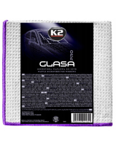 K2 Glasa Pro mikrofibra waflowa do czyszczenia szyb samochodowych 40x40 cm 320 gsm