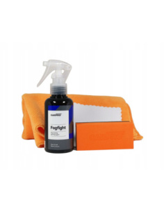 CarPro Fog Fight zestaw przeciw parowaniu szyb 100 ml z aplikatorem i ściereczką do zabezpieczenia szkła