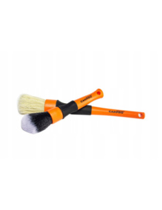 CarPro Detailing Brushes – zestaw dwóch profesjonalnych pędzli detailingowych z naturalnym i syntetycznym włosiem