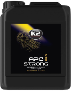 K2 APC Strong Pro 5l — silnie skoncentrowany uniwersalny środek czyszczący do karoserii i wnętrza auta
