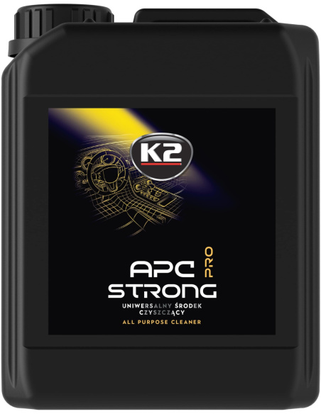 K2 APC Strong Pro 5l — silnie skoncentrowany uniwersalny środek czyszczący do karoserii i wnętrza auta