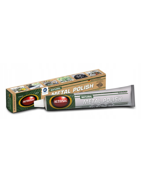 Autosol Natural 75 ml pasta polerska do metali chromowanych, aluminiowych i stalowych w auto-detailingu