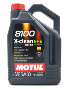 Motul 8100 X-Clean 5W-30 olej silnikowy syntetyczny kanister 5 litrów do silników benzynowych i diesla