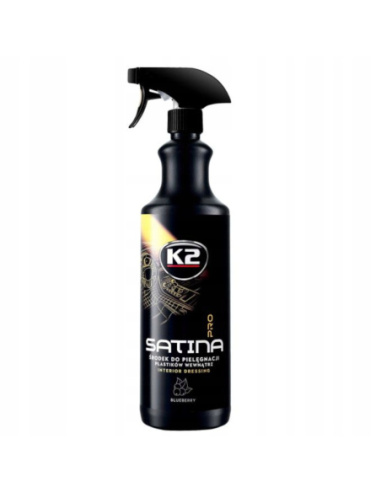 K2 Satina Pro Blueberry matowy dressing do kokpitu i tworzyw sztucznych 1 litr z pompką spray