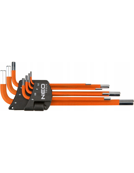 Klucze imbusowe NEO Tools 09-517 zestaw 7 elementów zakres 1,5-6 mm narzędzia warsztatowe