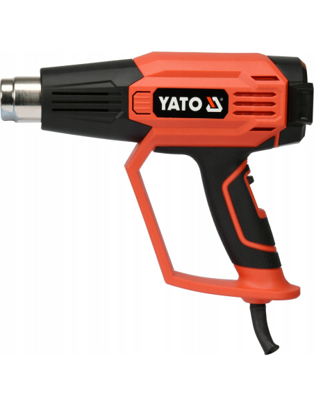 Opalarka Yato 2000 W 230 V z temperaturą maksymalną 600°C do prac warsztatowych i grzania bezdotykowego