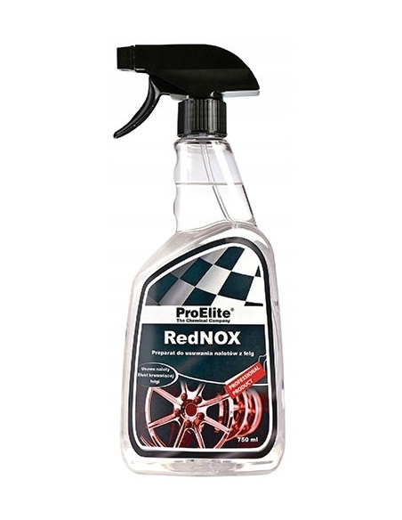 ProElite RedNOX deironizer do usuwania pyłu hamulcowego i lotnej rdzy z felg, butelka 750 ml
