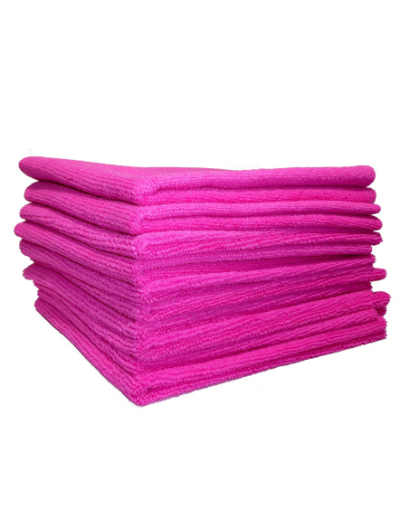 ZviZZer Microfiber Cloth Red mikrofibra czerwona 40x40 cm edgeless do past Heavy Cut zestaw 10 sztuk