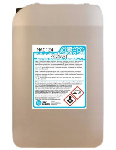 Mac Serien Prickbort MAC 124 preparat do usuwania smoły i asfaltu z lakieru 25 l