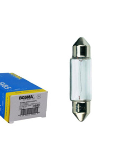 Żarówka rurkowa Bosma 0669 24V 5W 36mm C5W z gniazdem BA15D do pojazdów ciężarowych