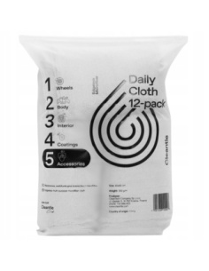 Cleantle Daily Cloth 12-pack mikrofibra bezszwowa 40x40 cm do docierania powłok ceramicznych i czyszczenia wnętrza