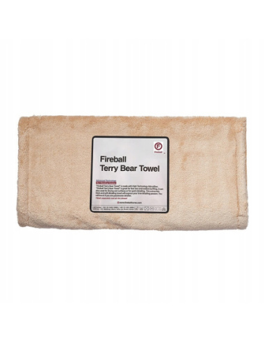 Fireball Terry Bear Buffing Towel 40x80 cm — pluszowa mikrofibra edgeless do buffingu wosków i osuszania lakieru