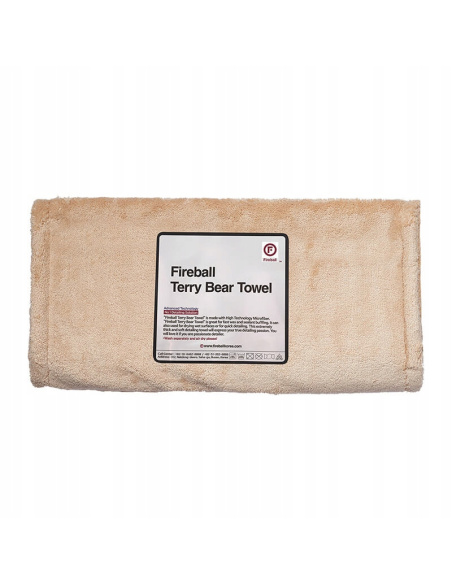 Fireball Terry Bear Buffing Towel 40x80 cm — pluszowa mikrofibra edgeless do buffingu wosków i osuszania lakieru
