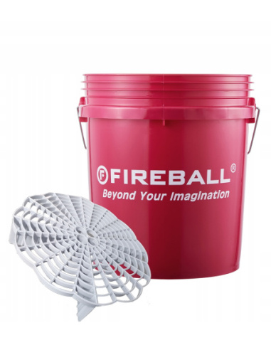 Fireball Wiadro Detailingowe z Separatorem Brudu Czerwone | Kucar