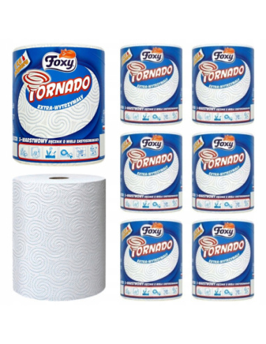Ręcznik papierowy Foxy Tornado A-1 3-warstwowy 350 listków do czyszczenia warsztatu