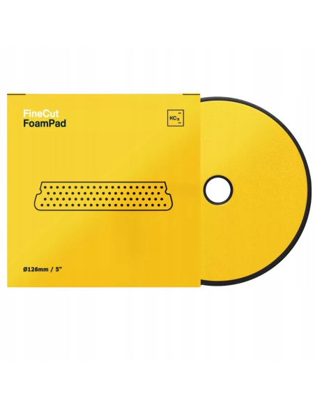 Koch Chemie Pad Polerski Żółty Fine Cut Foam Pad 150 x 23 mm do usuwania średnich zmatowień lakieru