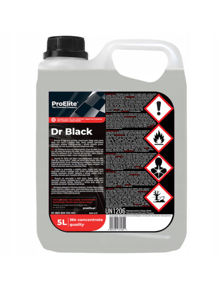 ProElite Dr. Black czernidło do opon i plastików zewnętrznych 5 litrów z efektem mokrej opony