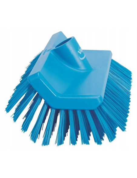 Vikan 70473 szczotka kątowa niebieska 26,5 cm z ergonomiczną rękojeścią do detailingu samochodowego