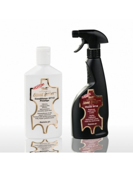 Gliptone Zestaw GT15 Leather Cleaner i GT13 Leather Conditioner do tapicerki skórzanej auto detailing
