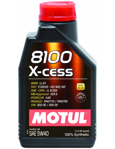 Motul 5W-40 olej silnikowy 1 l — butelka Motul syntetyk ACEA A3/B4