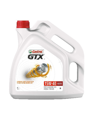 Castrol GTX 15W-40 olej silnikowy mineralny 4 l – kanister Castrol linia GTX