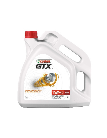 Castrol GTX 15W-40 olej silnikowy mineralny 4 l – kanister Castrol linia GTX