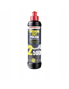 Pasta polerska Menzerna MCP 2500 Medium Cut Polish 250 ml – biała butelka, produkt do polerowania maszynowego lakieru samocho
