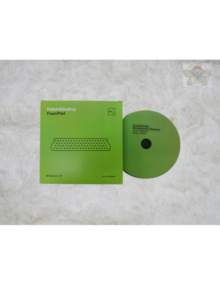 Koch Chemie Polish & Sealing Foam Pad 150 mm zielona gąbka polerska wykończeniowa na rzep