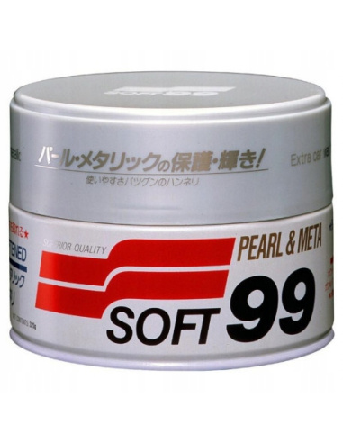 Wosk samochodowy Soft99 Pearl & Metallic Wax All in One 320g do lakierów metalicznych i perłowych