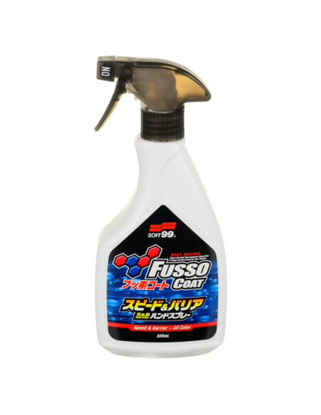 Soft99 Fusso Coat Speed & Barrier 500 ml quick detailer spray wax fluoropolymer