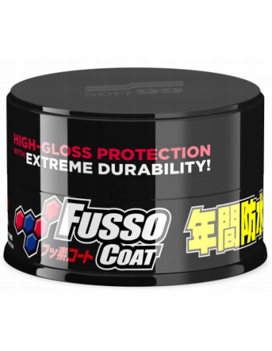 Soft99 Fusso Coat 12M wosk syntetyczny fluoropolimerowy do ciemnych lakierów 200g