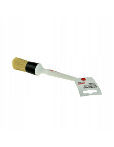 Pędzel detailingowy Soft99 30 mm z naturalnym włosiem do czyszczenia wnętrza auta