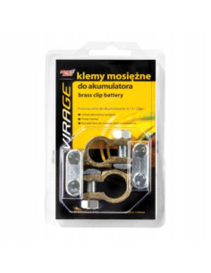 Klemy mosiężne do akumulatora plus i minus 2 szt. Moje Auto VIRAGE 93-003