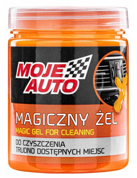 Żel do czyszczenia wnętrza samochodu Moje Auto 200 g — elastyczny żel do trudno dostępnych miejsc