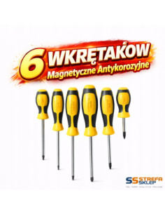 Zestaw wkrętaków magnetycznych Virage 96-035 6 szt. CRV z gumowymi uchwytami