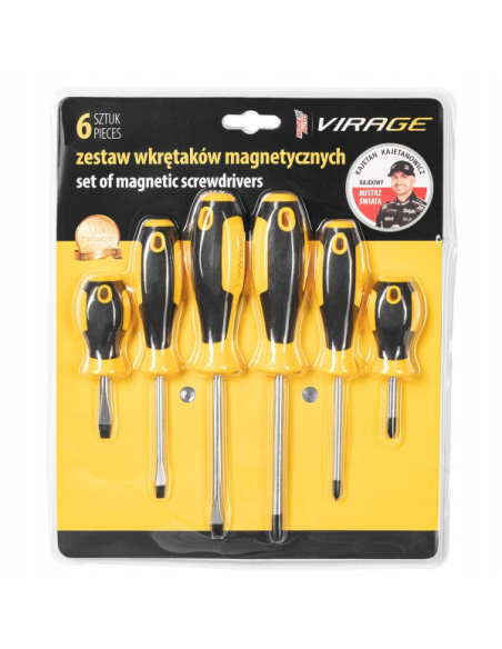 Zestaw Wkrętaków Magnetycznych 6 szt — Virage | Kucar