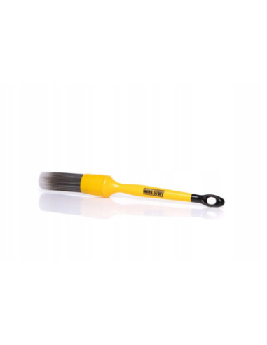 Work Stuff Brush Grey 24mm pędzelek detailingowy z szarym syntetycznym włosiem i polakierowanym trzonkiem