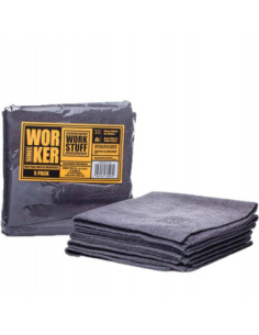 Zestaw 5 ścierek Work Stuff mikrofibra 320 GSM 40x40 cm do detailingu samochodowego