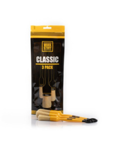 Work Stuff Detailing CLASSIC zestaw 3 pędzelków do detailingu z miękkim syntetycznym włosiem