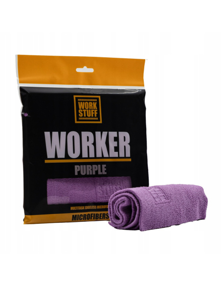Work Stuff Worker Purple mikrofibra do auta 40x40cm 320gsm krawędzie cięte laserowo