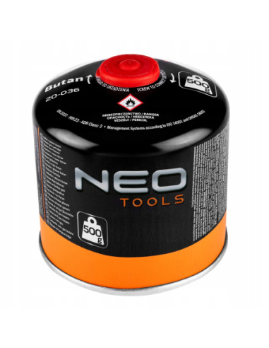 Nabój gazowy butan 500 g nakręcany NEO 20-036 | Kucar