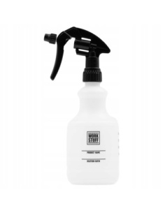Work Stuff Work Bottle 500ml butelka detailingowa z atomizerem biała z czarnym spustem