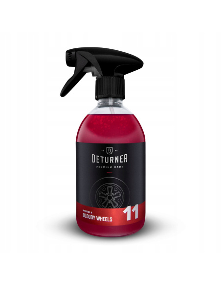 Deturner Bloody Wheels płyn do mycia felg deironizer 500 ml butelka ze sprayem
