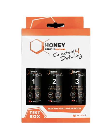 Testbox Zestaw Past Polerskich Honey Combination 3x100ml tubki auto-detailing