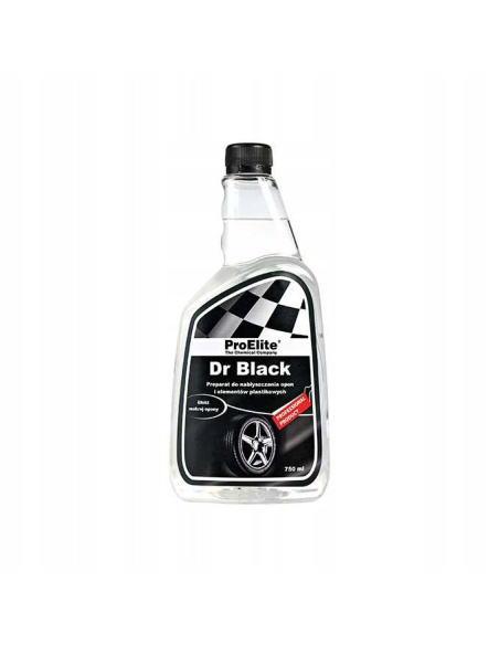 Czernidło do opon i plastików ProElite Dr Black 750 ml — butelka