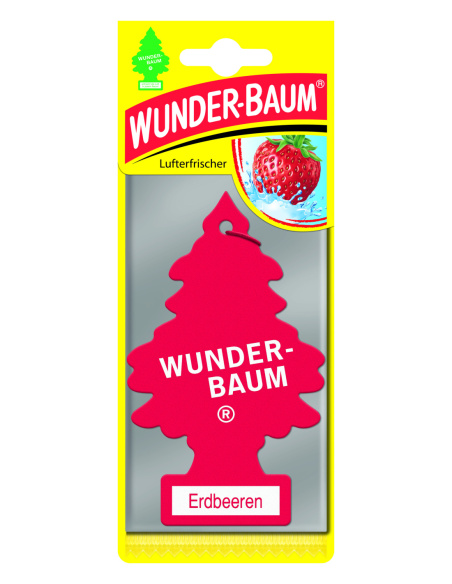 Wunder-Baum Choinka zapachowa Truskawka papierowy odświeżacz powietrza do samochodu