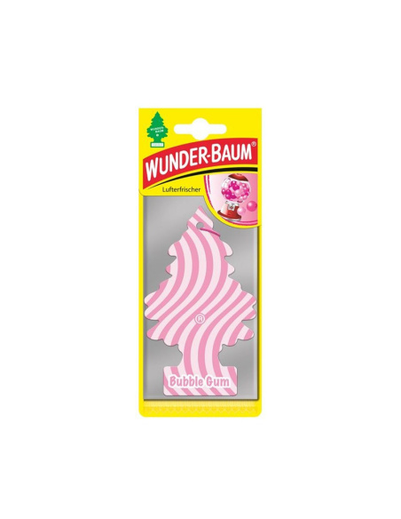 Choinka zapachowa Wunder Baum Bubble Gum papierowy odświeżacz powietrza do samochodu