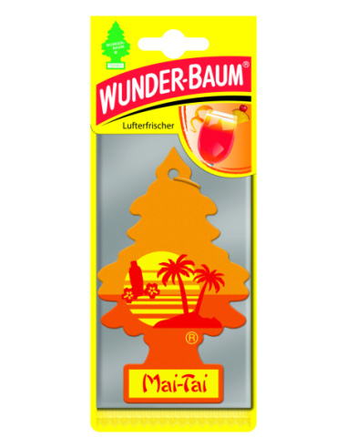 Wunder-Baum Mai-Tai papierowy odświeżacz samochodowy choinka zapachowa