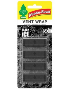 Wunder-Baum Black Ice odświeżacz samochodowy do kratki wentylacyjnej zestaw 4 sztuk