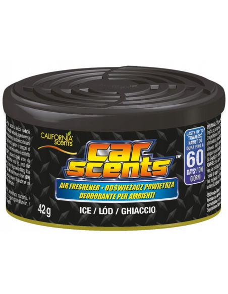 California Scents Ice odświeżacz do auta puszka aluminiowa 42g świeży zapach